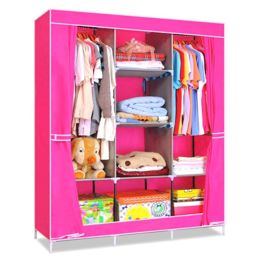 Складной каркасный тканевый шкаф Storage Wardrobe 175 130 45 см