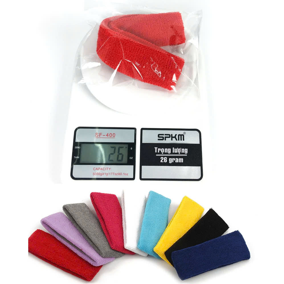 Băng Trán, Băng Đô Chặn Mồ Hôi Thể Thao Nam Nữ Sport Anti-Slip Sweatband Cao Cấp MÀU ĐEN