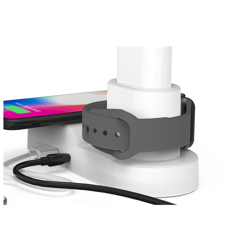 6 in 1 Charging Dock Stand Charger Holder for Apple Watch black