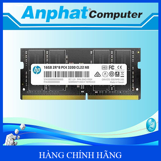 Bộ nhớ RAM Laptop hiệu HP Model S1 DDR4 3200MHz SO-DIMM 16GB - Hàng Chính Hãng