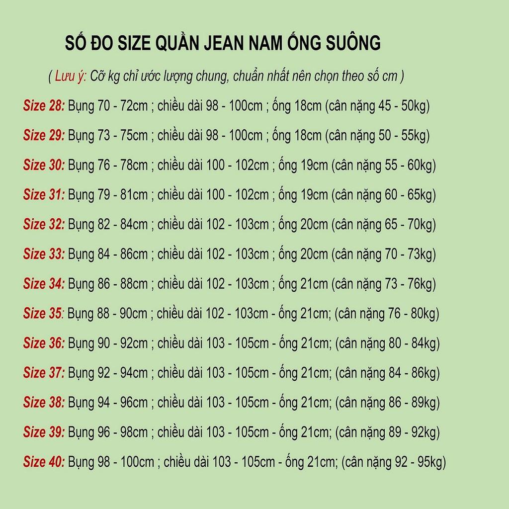 Quần jean nam ống suông JN500