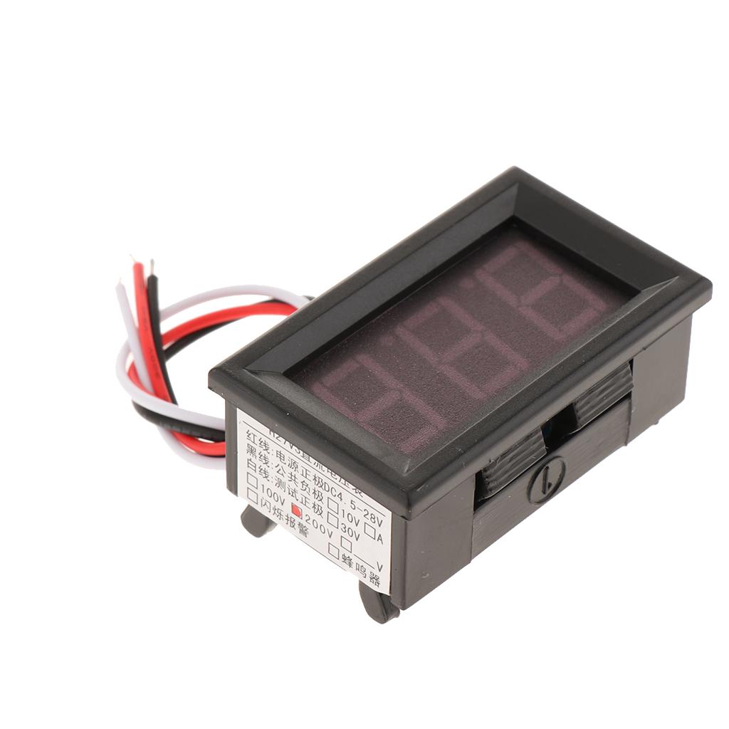 H27 LED Digital Voltage Meter Super 100V Voltmeter LCD Voltage Meter