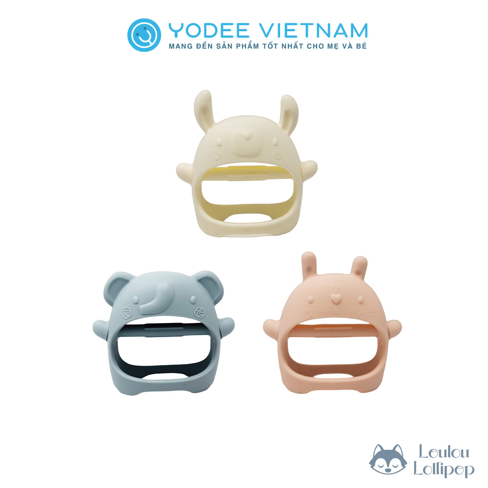Loulou Lollipop Gặm nướu vòng tay silicone cao cấp giúp giảm đau và ngứa nướu cho bé