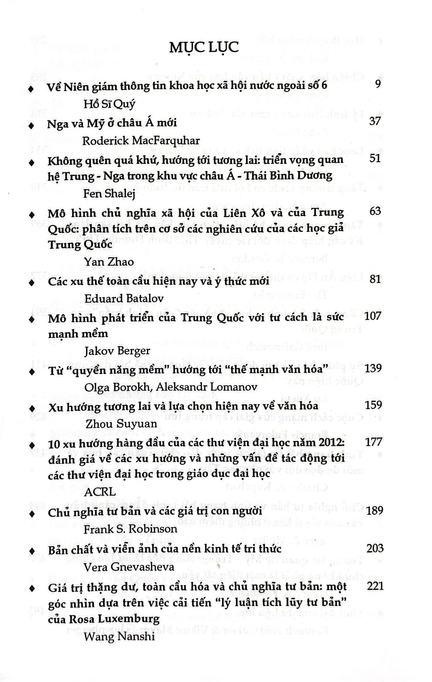 Niên Giám Thôn g Tin Khoa Học Nước Ngoài - Số 6