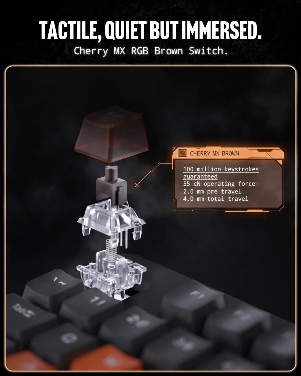 Bàn Phím Cơ Spigen (USA) ArcPlay Mechanical Gaming Keyboard (Real 8000 Hz Polling &amp; Scan Rate) - Hàng Chính Hãng