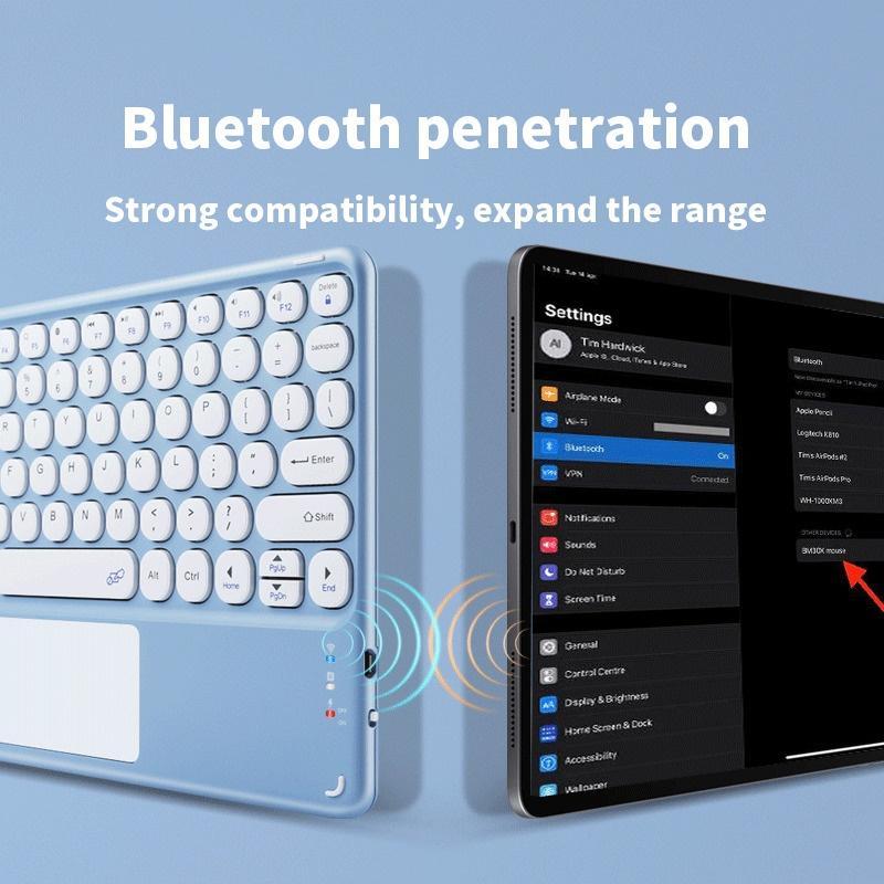 Bàn Phím Bluetooth Không Dây 10 Inch Kèm Bàn Phím Cảm Ứng Cho Xiaomi Huawei Android Windows Tablet