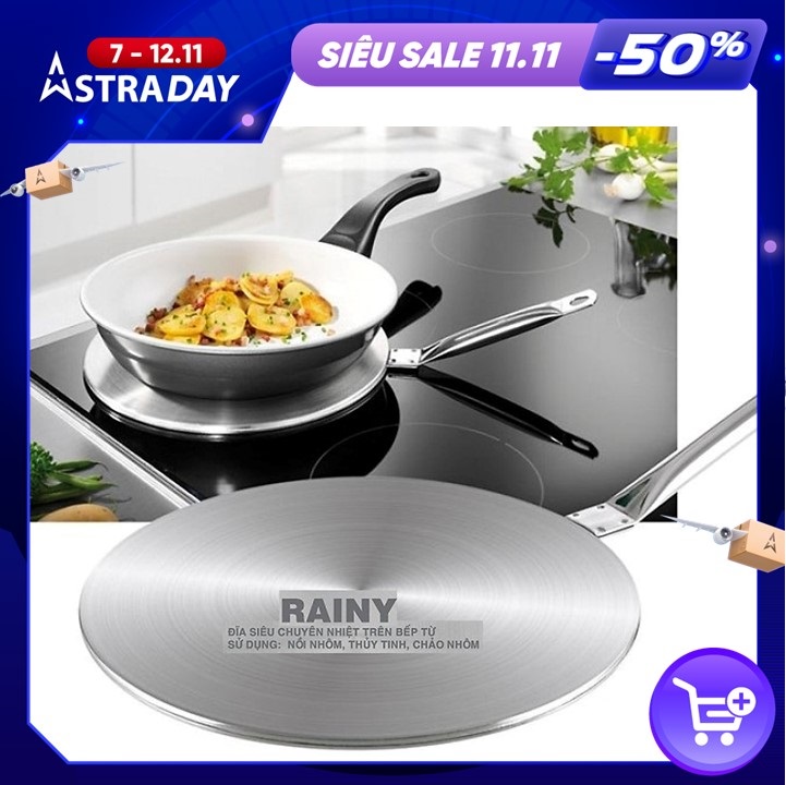 Đĩa siêu chuyển nhiệt dành cho bếp từ Rainy 24cm