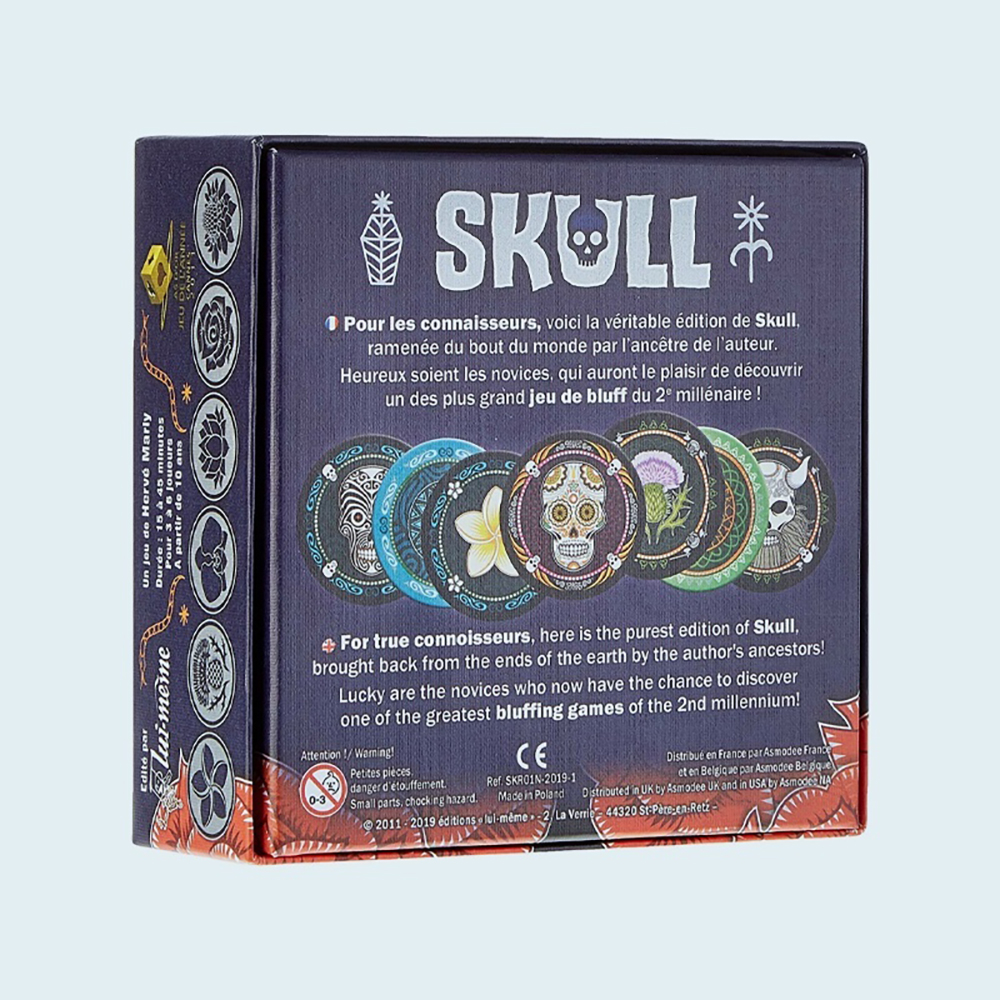 Skull Party Game Bluffing Game Strategy Game Bộ Trò Chơi Thuật Đầu Lâu