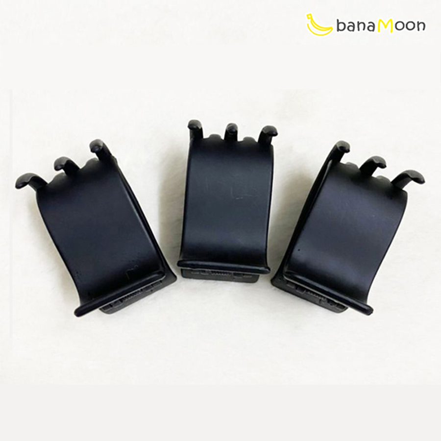 Kẹp tóc càng cua BanaMoon 5 răng nhám màu đen siêu bền PK22-3-001-1