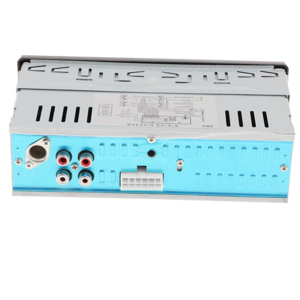 Single Din USB Aux Radio Car Stereo Receiver Audio Play Bluetooth & Remote