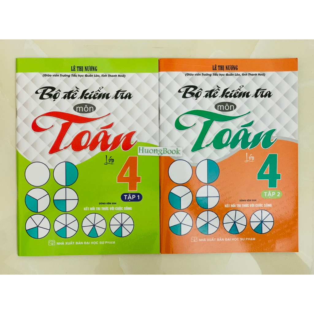 Sách - Combo Bộ Đề Kiểm Tra Môn Toán Lớp 4 Tập 1 + 2