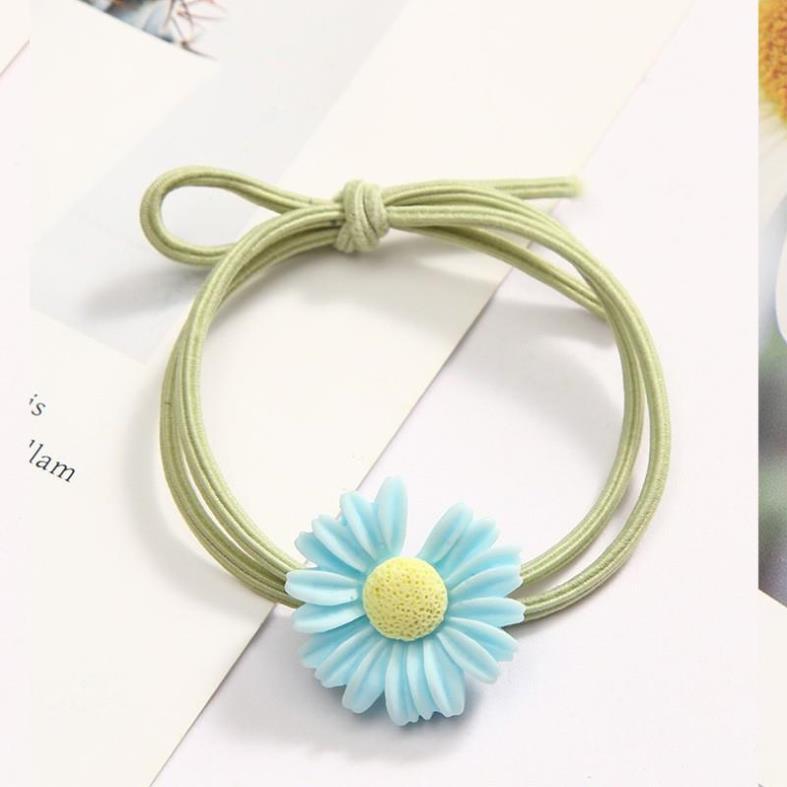 Cột tóc hoa xinh - Dây cột tóc hàn quốc, buộc tóc bé gái co giãn, phụ kiện tóc nữ đẹp C19