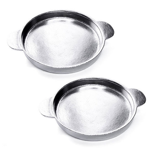 Bộ 2 Chảo Gang Làm Bánh Xèo Quảng, Chiên Trứng, Bánh Rán Chống Bể