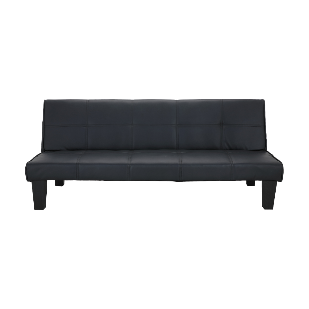 Ghế sofa giường đa năng DAY DREAM khung gỗ, đệm bọc da PVC cao cấp màu đen, tựa lưng ngả 3 cấp độ | Index Living Mall -  Phân phối độc quyền tại Việt Nam