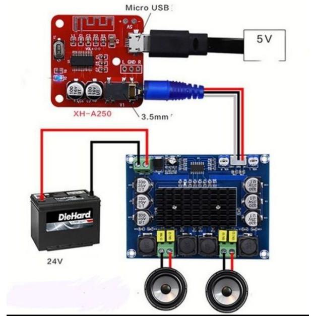 Mạch bluetooth 5.0 nguồn 5v micro USB - HW BT