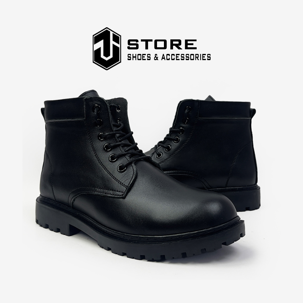 Giày Combat Boots Task Force J1, Da Bò Nappa Nhập Khẩu, Đế Cao Su Đúc Nguyên Khối