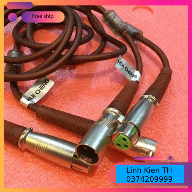 Dây micro 2 đầu canon đực cái loại Jin dài 1.5m