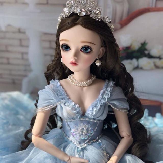 Búp bê bjd mắt thuỷ tinh cao 60cm