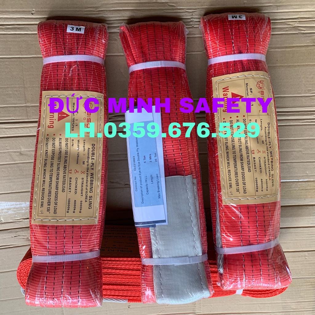 Dây cẩu hàng 5 tấn, cáp vải cẩu hàng 5 tấn 3 mét