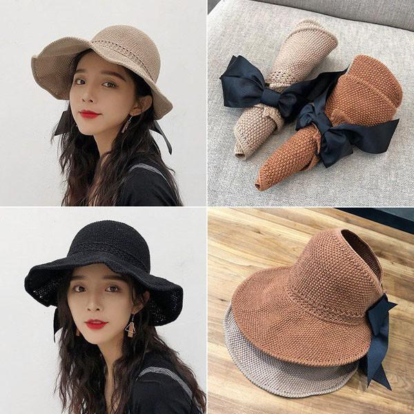 Mũ cói nửa đầu chống nắng