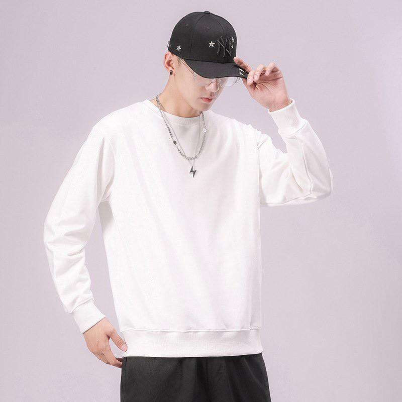 Áo Sweater Nỉ Ngoại Unisex Cao Cấp, Áo Nỉ Trơn Tay Dài Basic Nhiều Màu Dành Cho Nam Và Nữ, Labibi