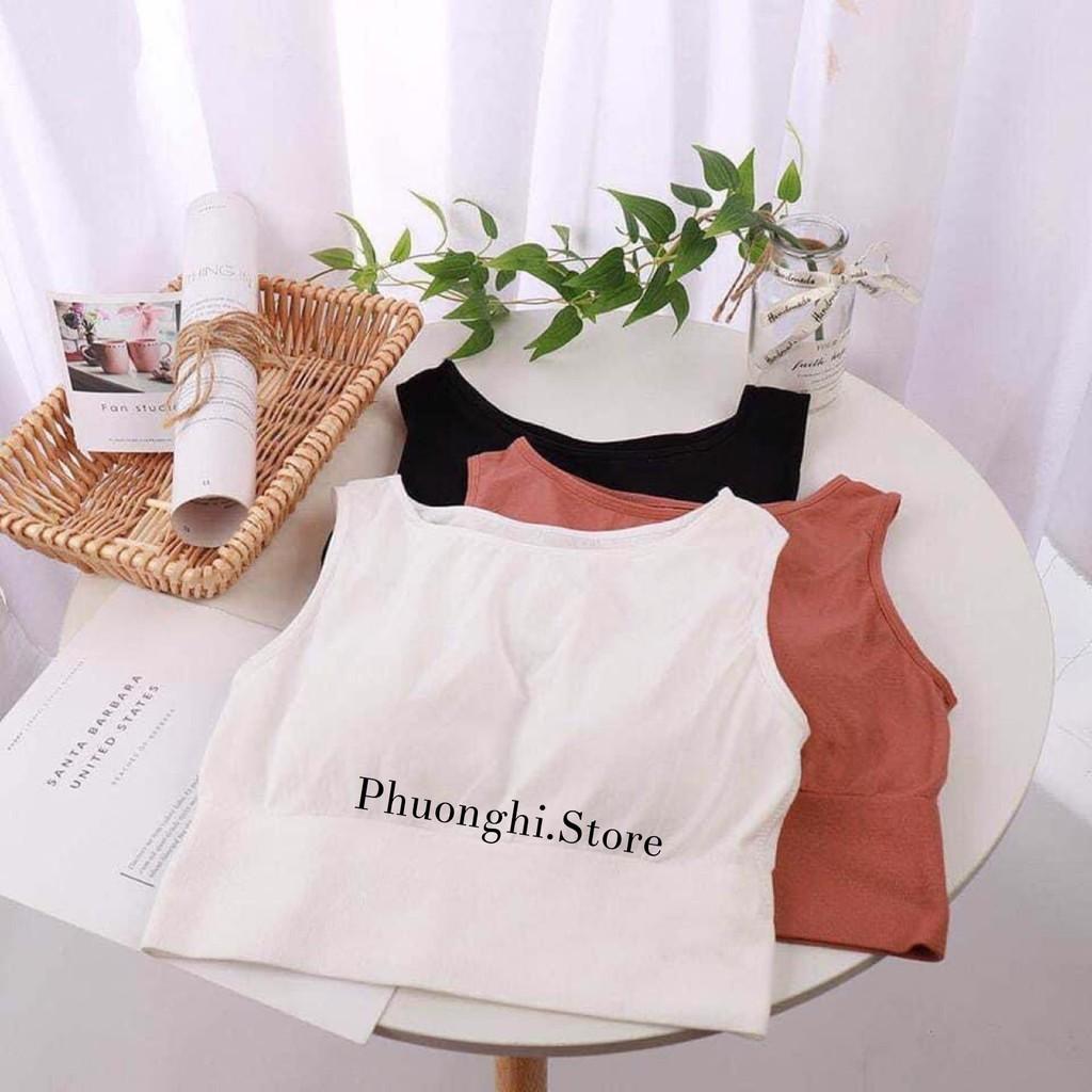 (Ảnh Thật) Bra Thể Thao, Áo Sát Nách, Áo Ba Lỗ Thể Thao, Áo Croptop Thể Thao Co Dãn