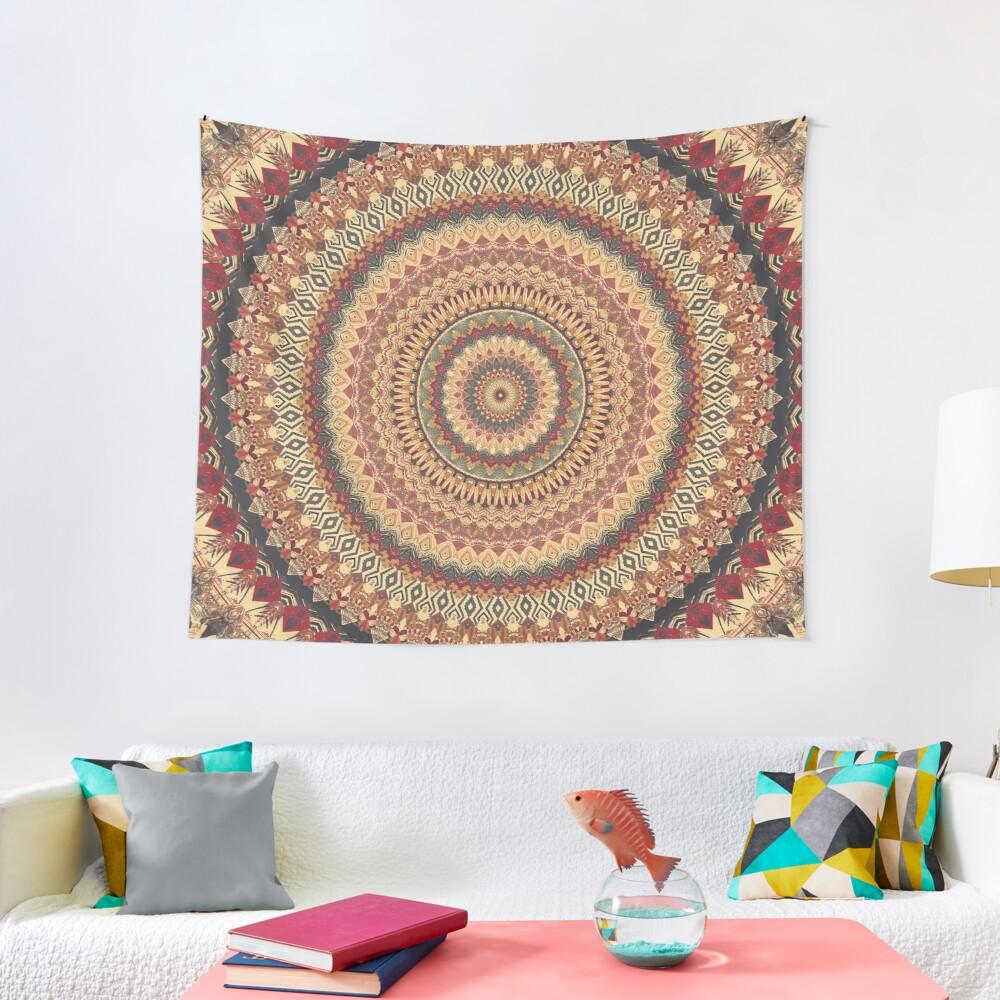 Trái Đất Mandala 3 Cấp Thời Trang Trang Trí Phòng Hoa Văn In Thảm Treo Tường Phòng Ngủ Thảm Trải Giường