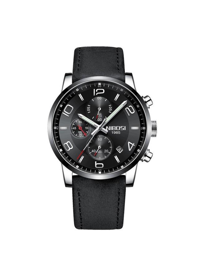 Đồng hồ thời trang công sở nam NIBOSI chính hãng NI2328.08 fullbox, chống nước - Chạy full 6 kim, mặt kính mineral, dây da cao cấp