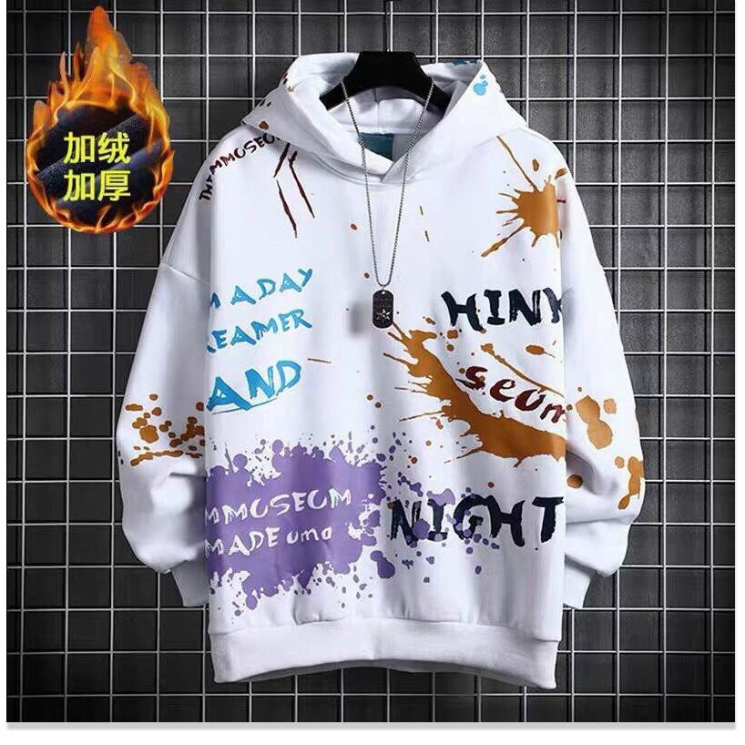 Áo khoác hoodies có mũ nữ hoạ tiết cực chất rực rỡ phong cách mới 2021 THỜI TRANG MỚI KINGSHOP79