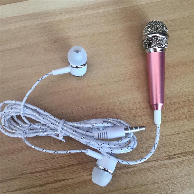 Micro cầm tay Karaoke cho điện thoại di động PC có tai nghe