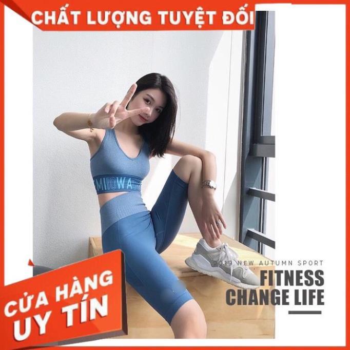 Quần tập ngố cao cấp Gym nữ cạp lưng cao, co giãn 4 chiều,dùng tập Yoga, Gym, Zumba, Aerobic Just KK