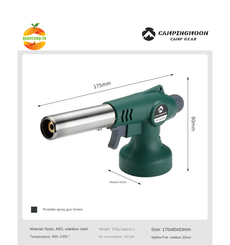 Đèn khò gas Campingmoon MT-2913-G / MT-2913-H