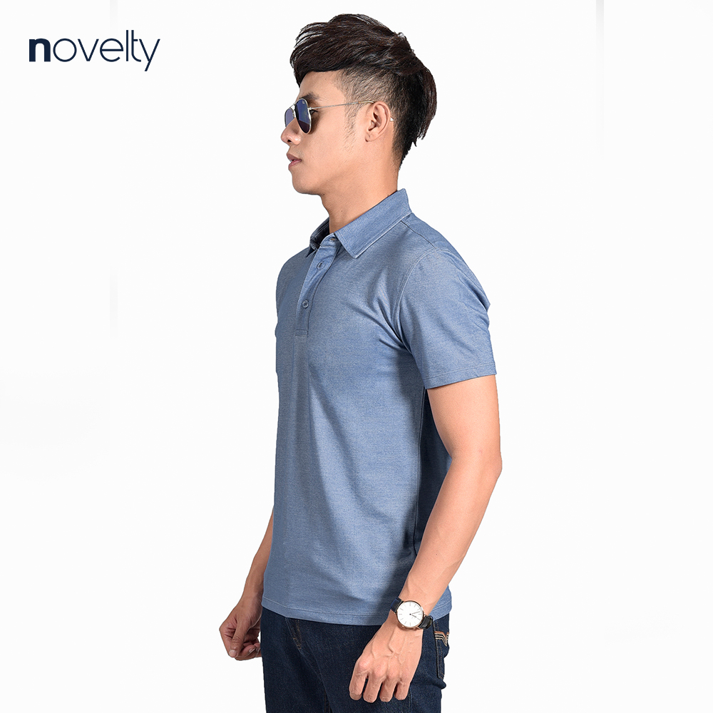 Áo thun nam Polo NOVELTY không túi kiểu dáng Melange NATMMWMT3R210105N