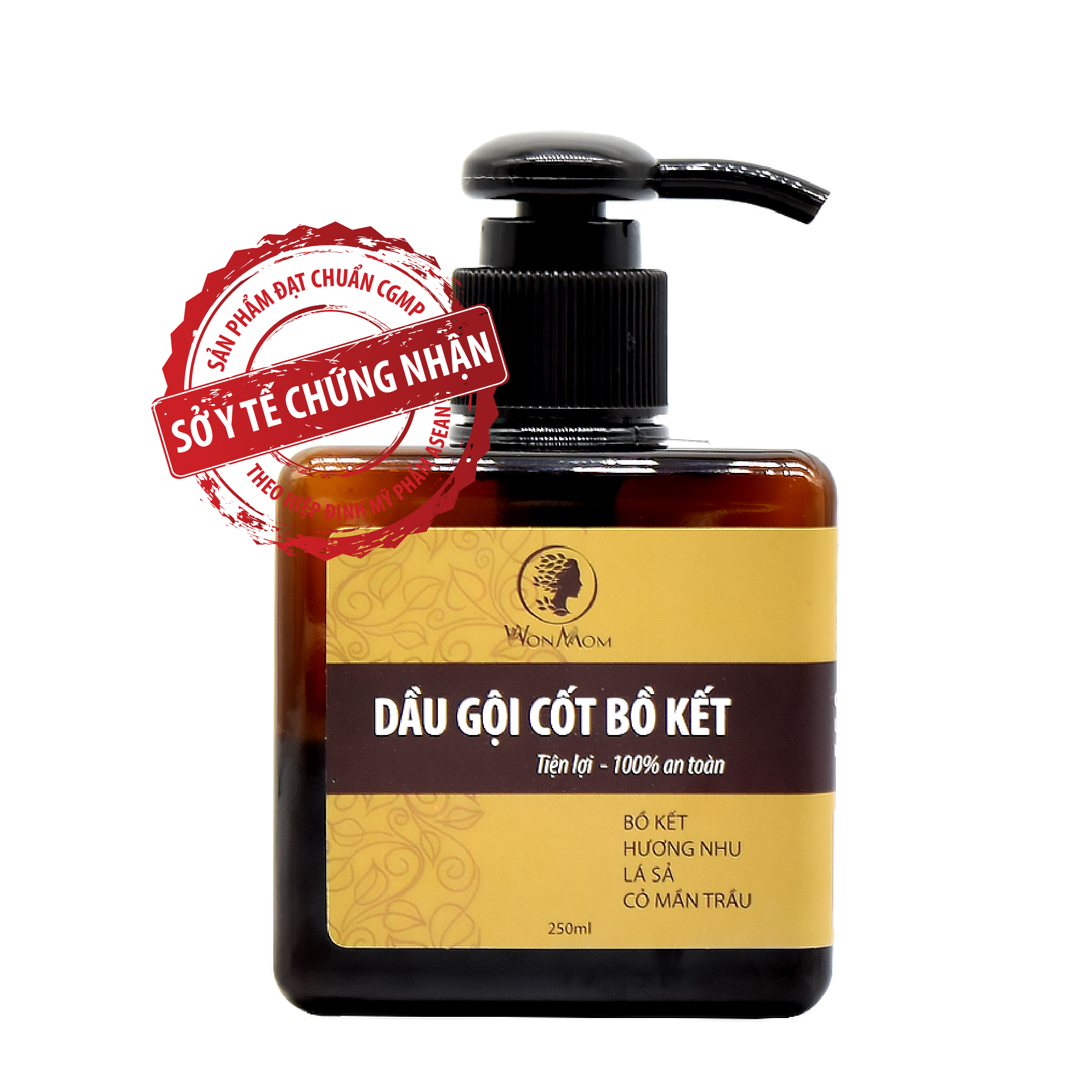 Dầu gội cốt bồ kết WonMom 250ml