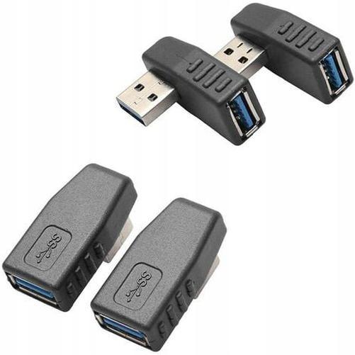 Bộ điều hợp USB 3.0 , Bộ điều hợp góc USB 3.0, Đầu nối góc USB, bao gồm Bộ điều hợp góc trái và phải.