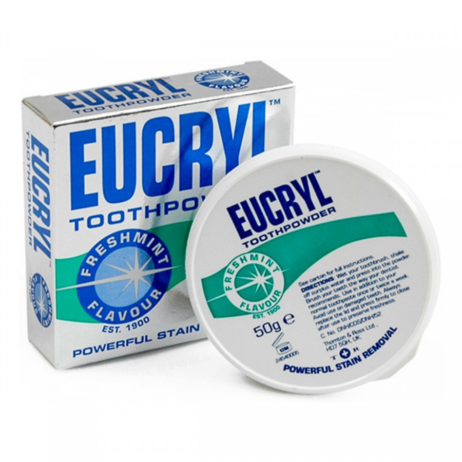 Bột tẩy trắng răng Eucryl 50g (Chính hãng)