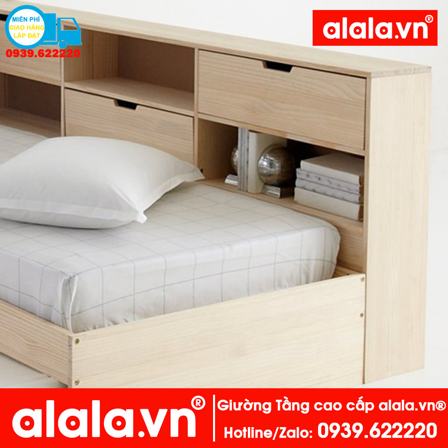 Giường tầng ALALA110 cao cấp - Thương hiệu alala.vn ( trên 1m6, dưới 1m2)