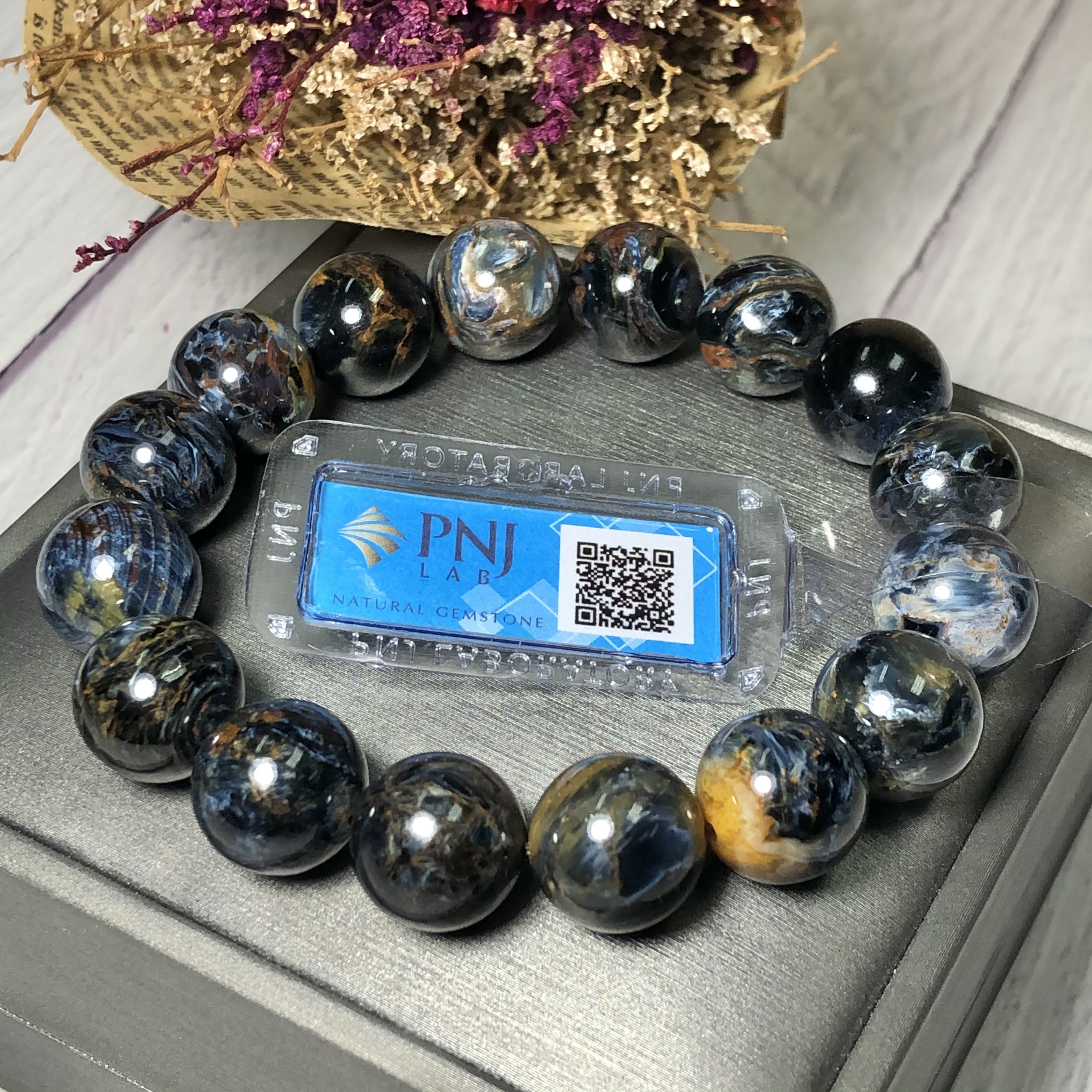 Vòng tay Giông Bão 14mm chuẩn 4A