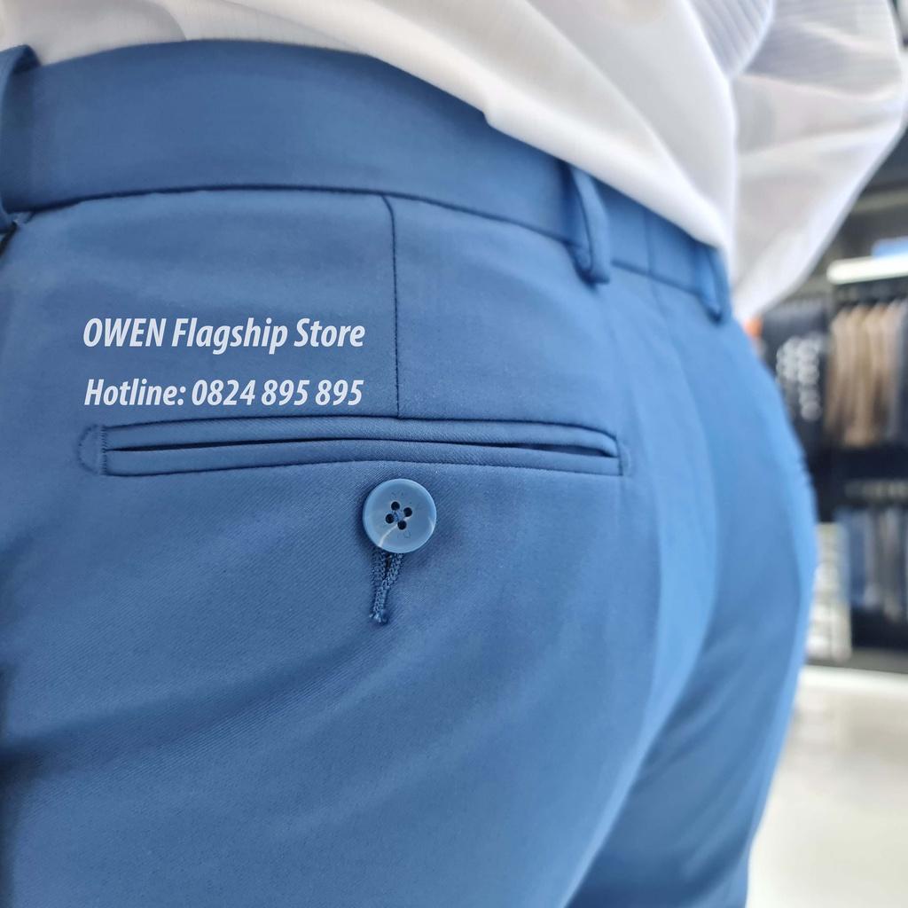 OWEN - Quần âu nam công sở dáng REGULAR trợ cạp Tăng đơ co dãn mã QRT20531