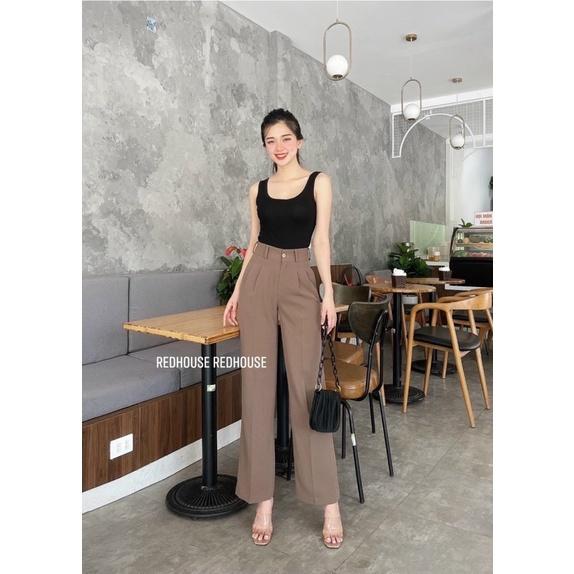 quần ống rộng dáng xuông thời trang cho nữ. Quần ống rộng chất đẹp