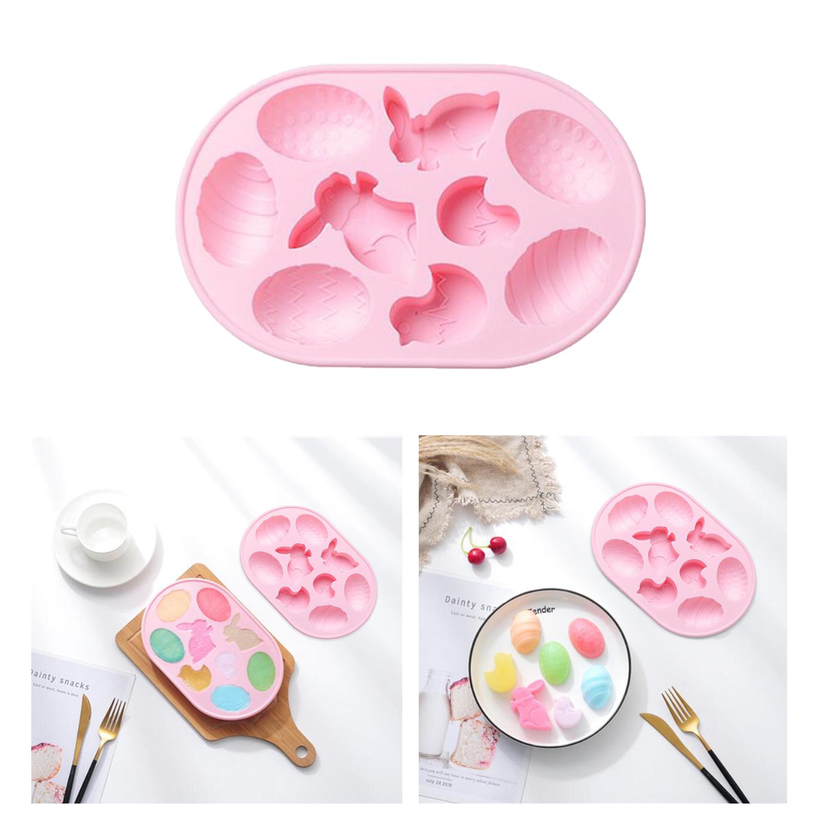 Silicone Chocolate Mold Candy Cookie Cake Baking Mould DIY Jelly Mold Pink