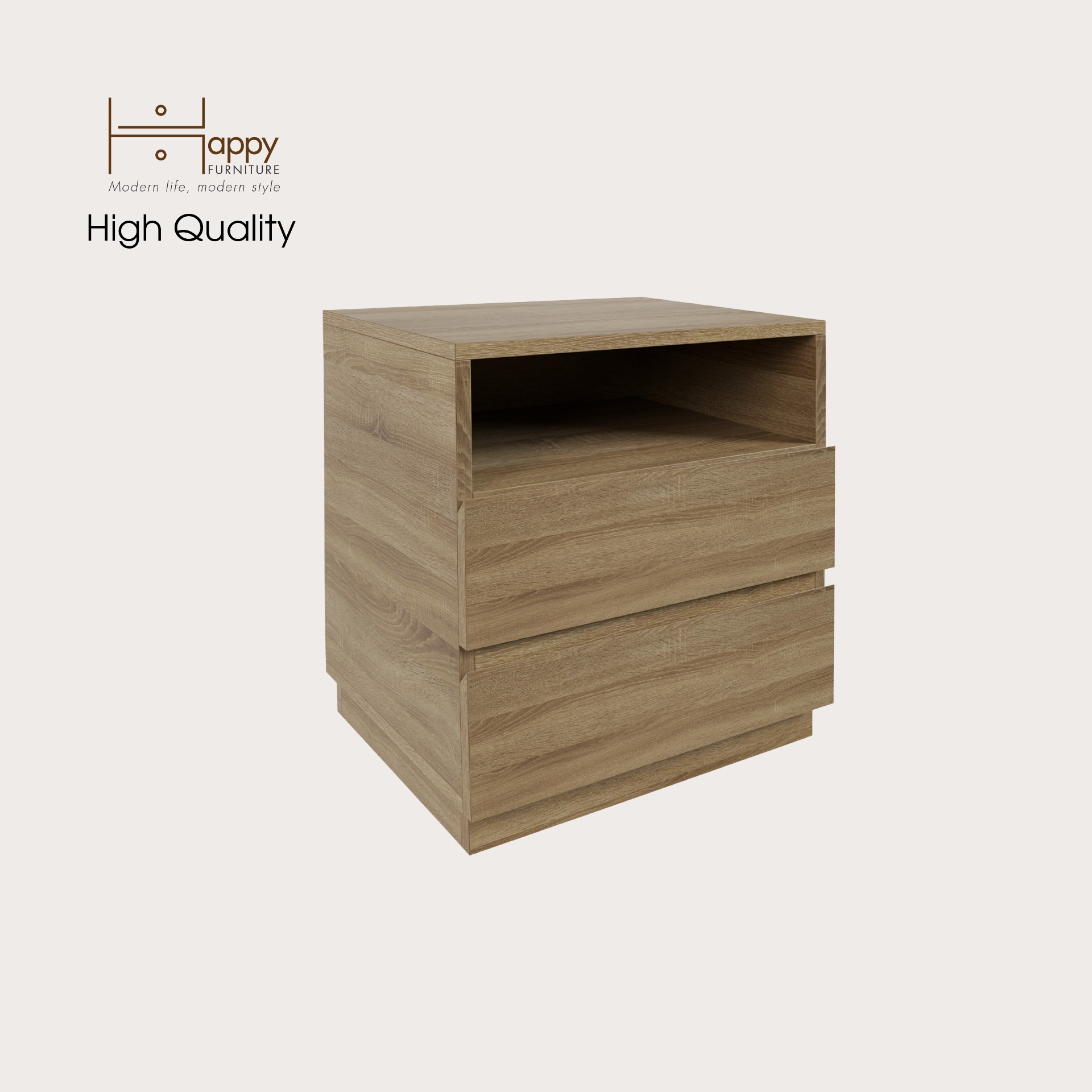 [Happy Home Furniture] MACRO, Táp đầu giường 3 ngăn ,  50cm x 40cm x 52cm ( DxRxC), THK_037