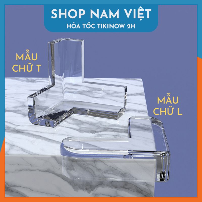 Set 5 Bịt Góc Bàn Ghế Silicon Trong Suốt (Kèm Keo 2 Mặt) - Bo Góc Chống Va Chạm An Toàn Cho Trẻ Em