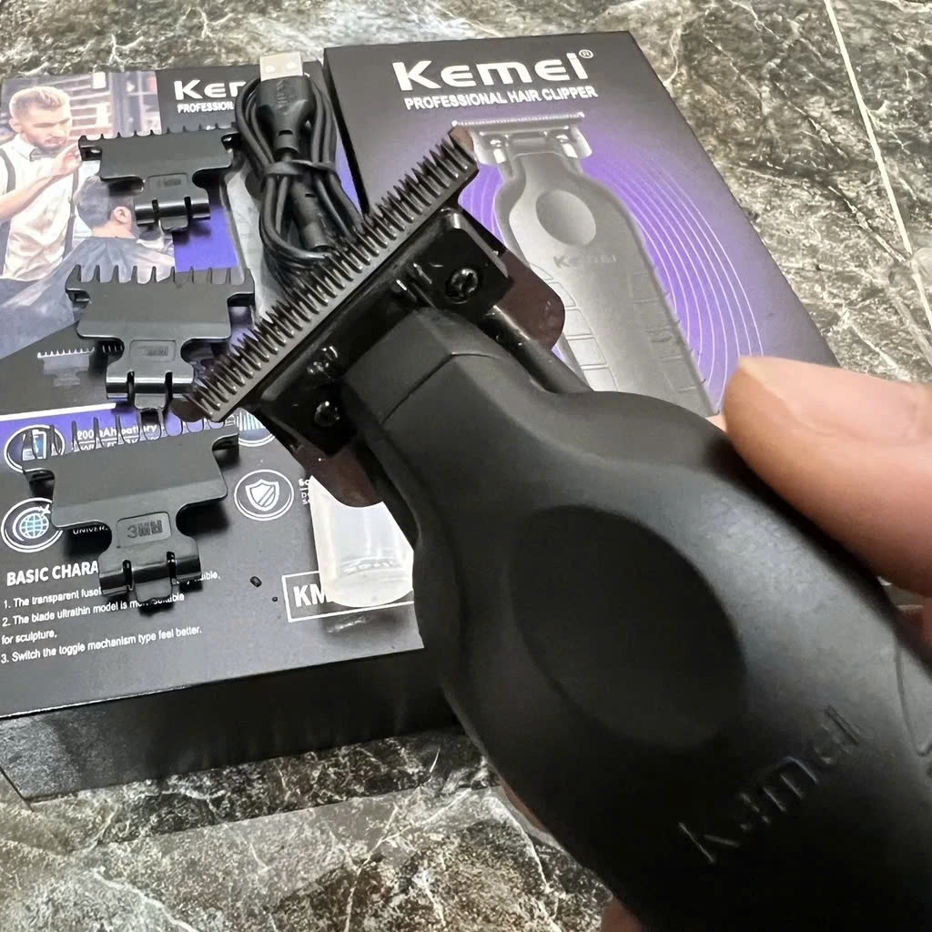 Tông Đơ Chấn Viền, Tông Đơ Khắc KEMEI 2299 Siêu Nét Gọn Đẹp Bền Chuyên Nghiệp Cho Salon, Barber Tóc