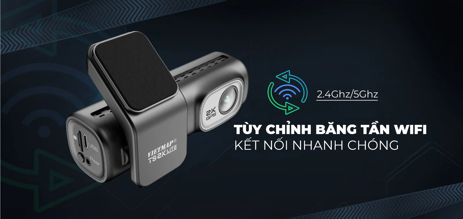 CAMERA HÀNH TRÌNH VIETMAP TS-2K LITE CHẤT LƯỢNG 2K - HÀNG CHÍNH HÃNG