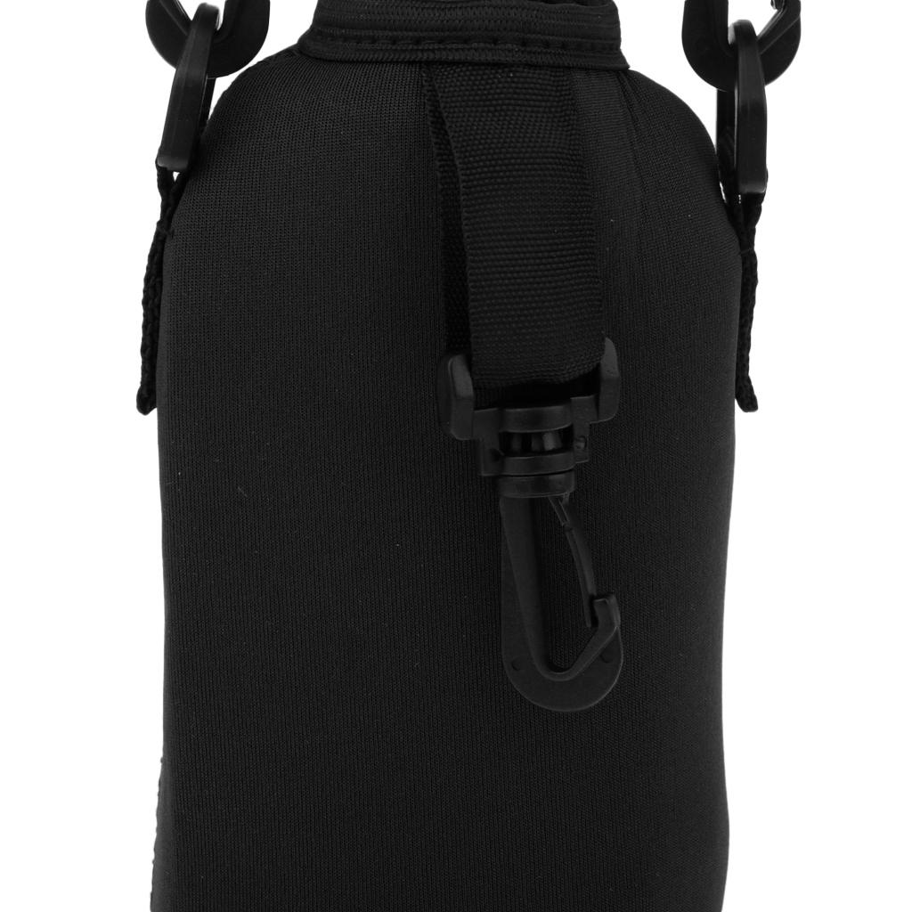 750ml Sports Water Bottle Holder Sleeve Bag Neoprene Carry Pouch Case Black