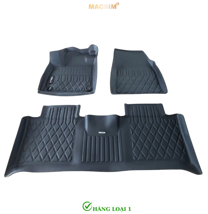 Thảm sàn sd Ford Territory nhãn hiệu Macsim Nhãn hiệu Macsim chất liệu nhựa TPE cao cấp màu đen