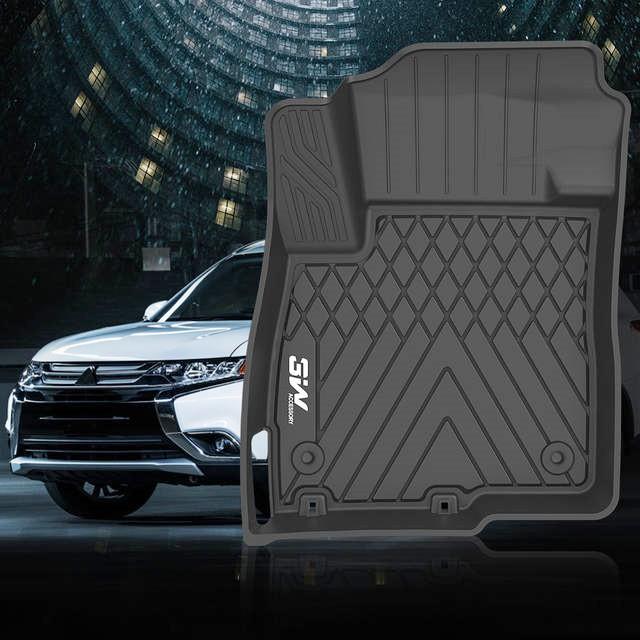 Thảm lót sàn ô tô dành cho MITSUBISHI OUTLANDER 2012- đến nay Chất liệu TPE, thiết kế sang trọng tinh xảo thương hiệu Macsim 3W