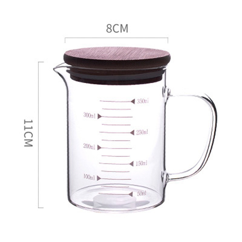 Cốc Thủy Tinh Có Vạch Chia Định Lượng 350ml, 500ml, 1000ml