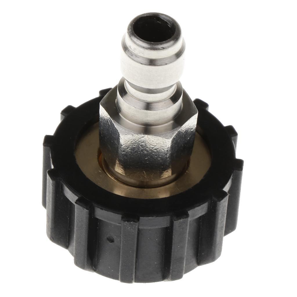 2 Pieces Pressure Washer Female M22/14 to 1/4 Male Plug Brass